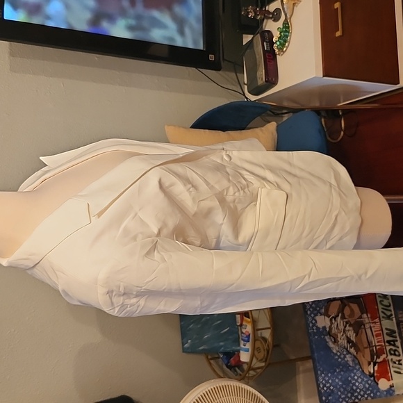 Automet White 1 Button Blazer NWT XL - Picture 5 of 16